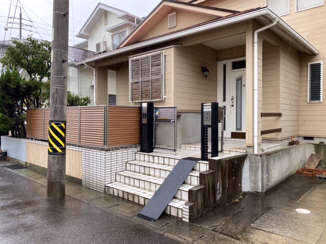 半田市瑞穂町樹木撤去および目隠しフェンス