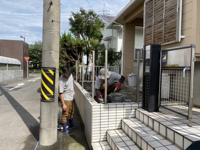 半田市瑞穂町樹木伐採およびフェンス