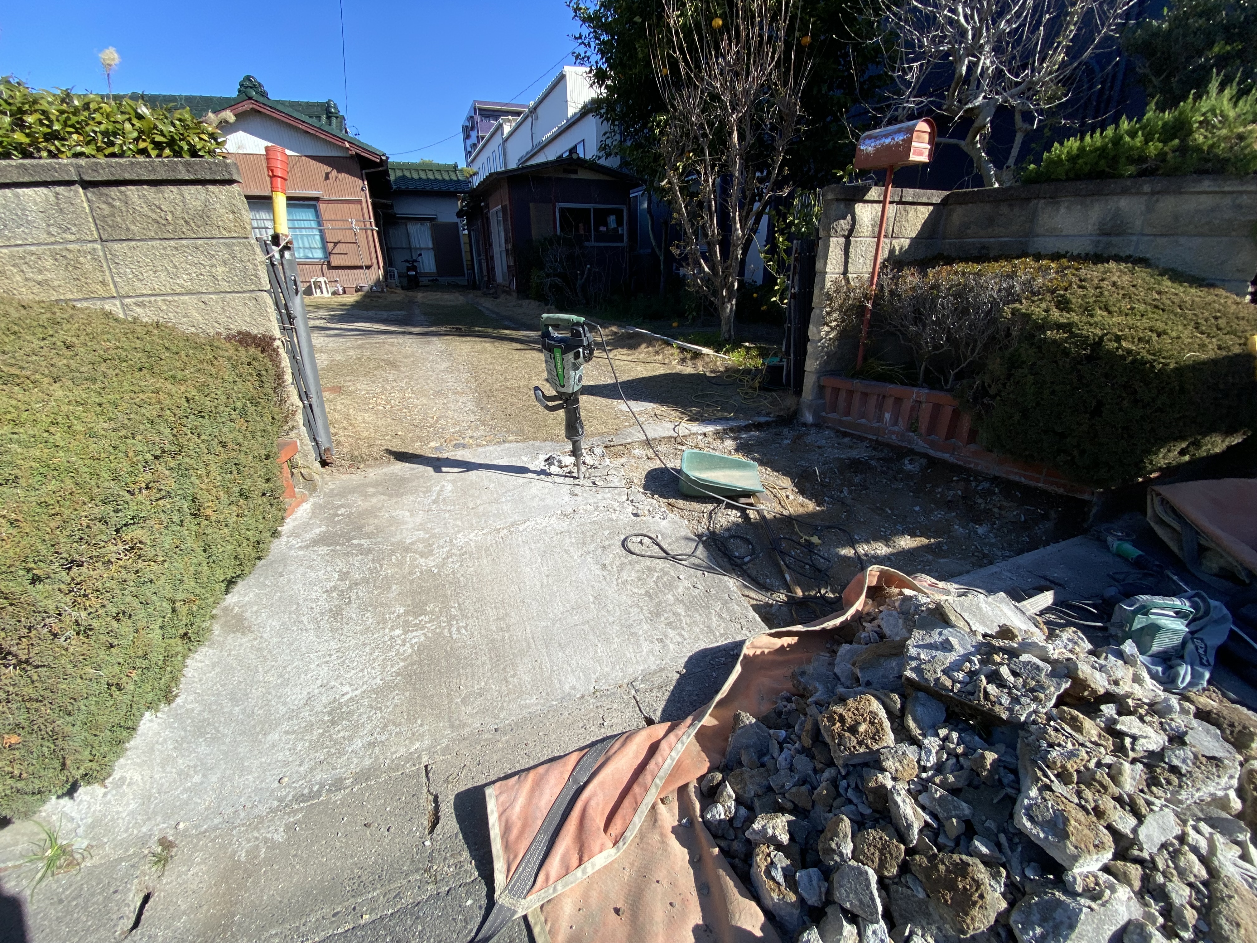 スロープ 半田市外構 愛知県ドライガーデン