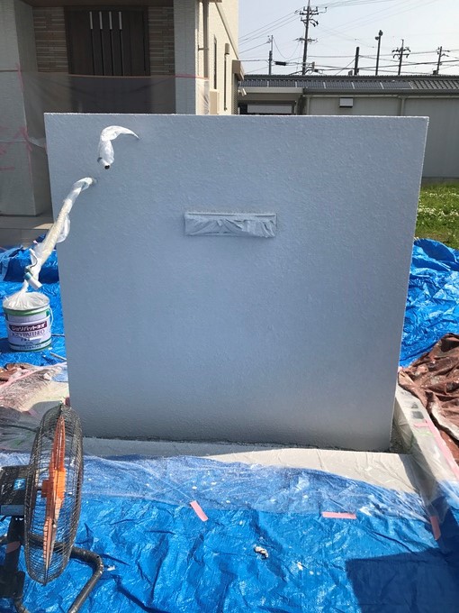 豊田市 門柱 吹き付け